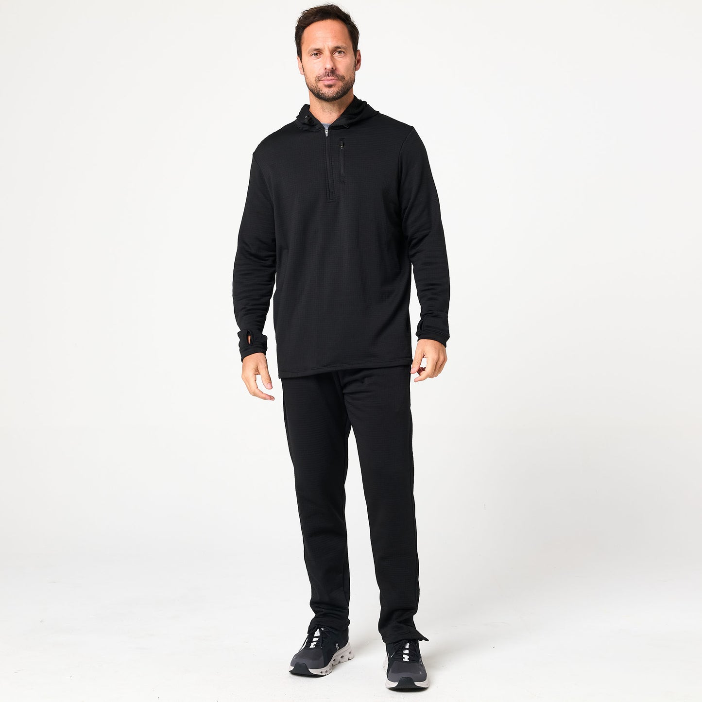 Waffle Hooded Shirt