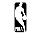 Black square with the word "NBA" in white text at the bottom center.