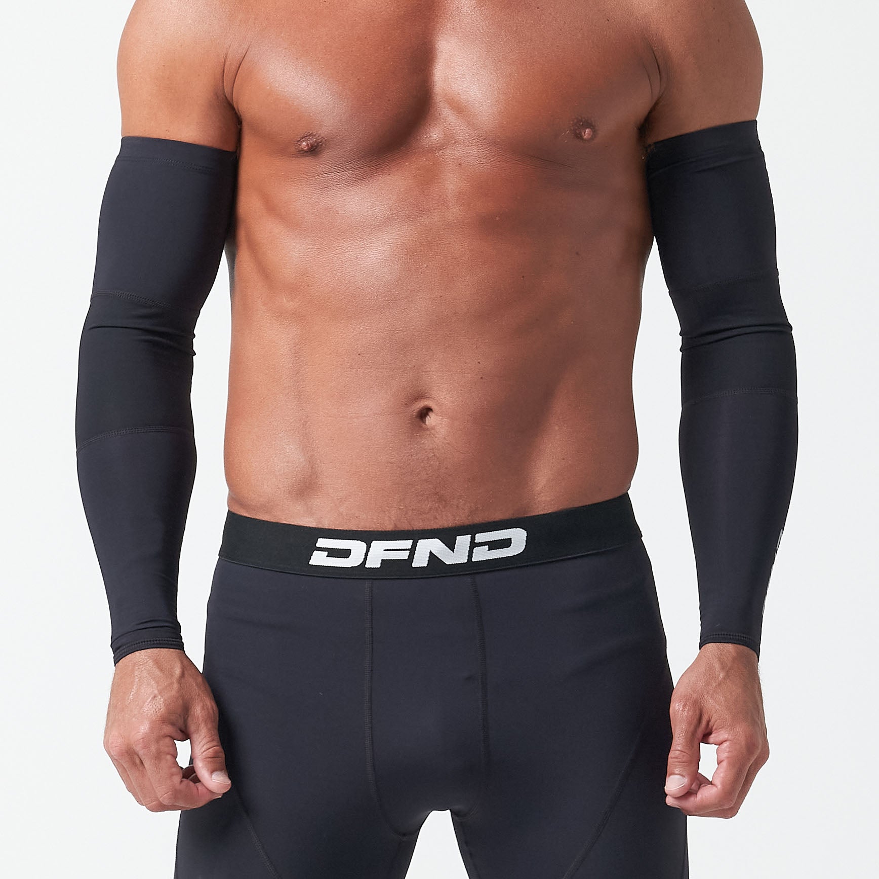 Active Ax Compression Arm Sleeves – 2 Pack – DFND USA Black / Large