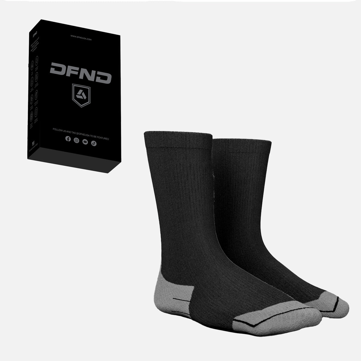 HYBRID Ax CREW COMPRESSION SOCKS 20-30mmHg for Women – DFND