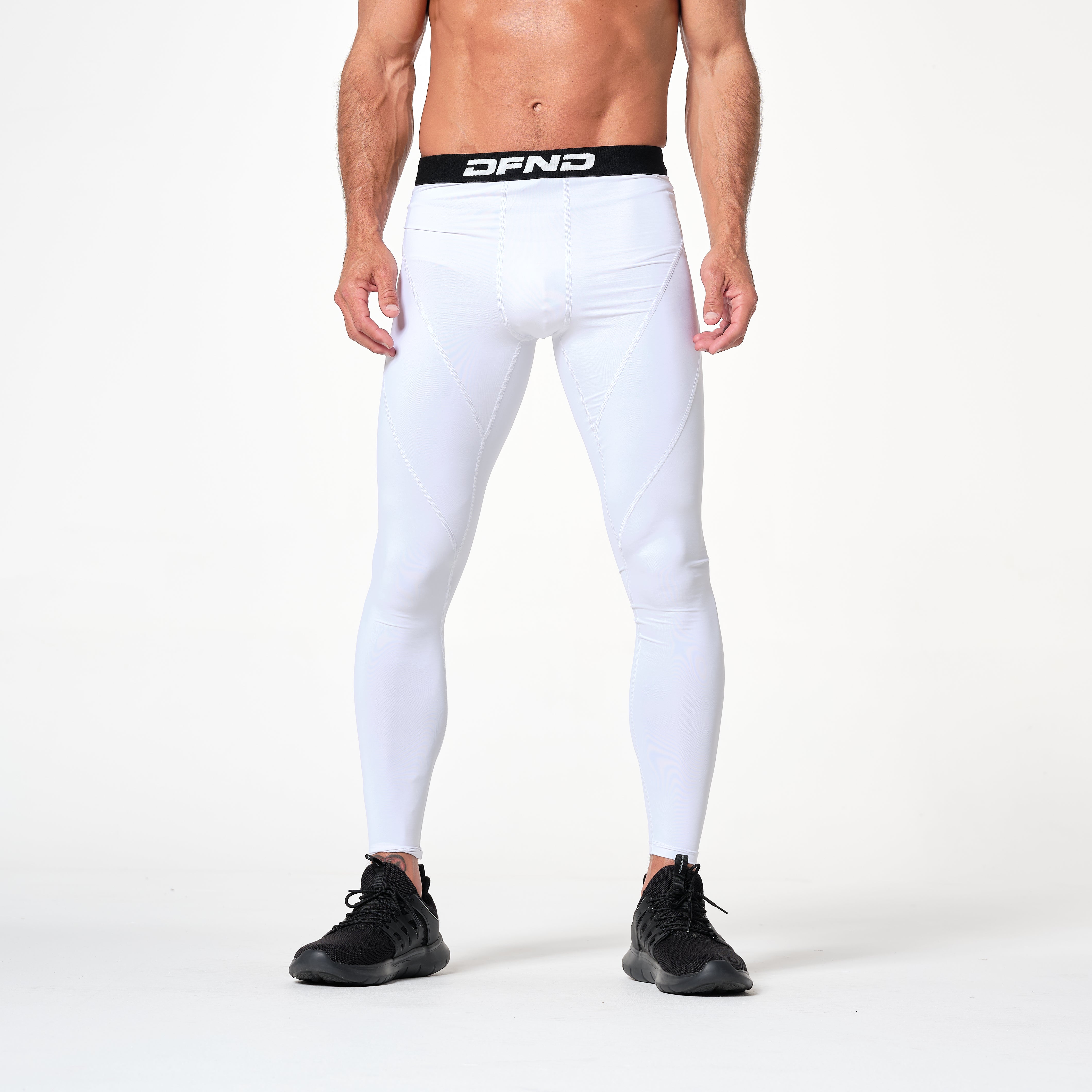 Mens white hotsell compression leggings