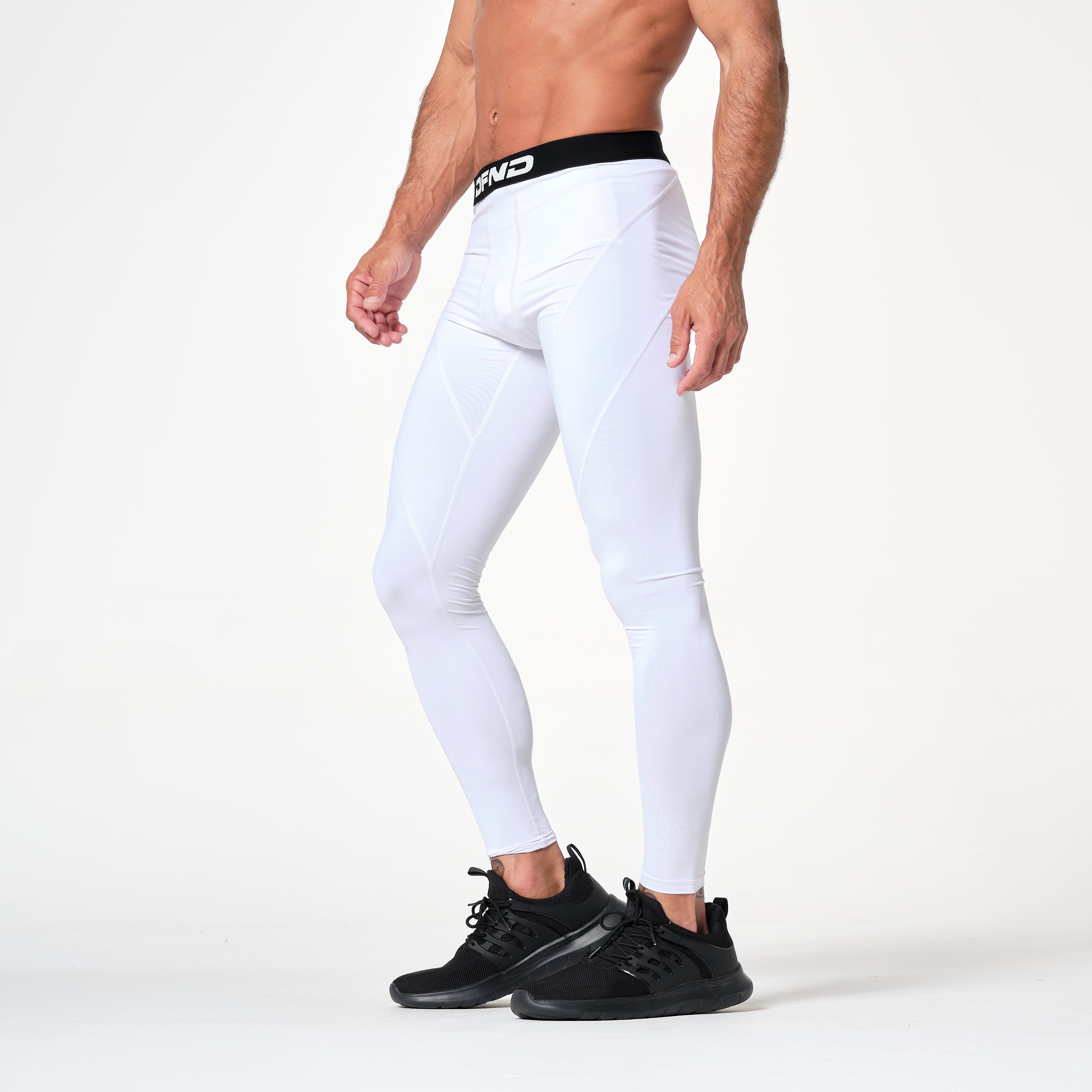 Compression pants hotsell men white