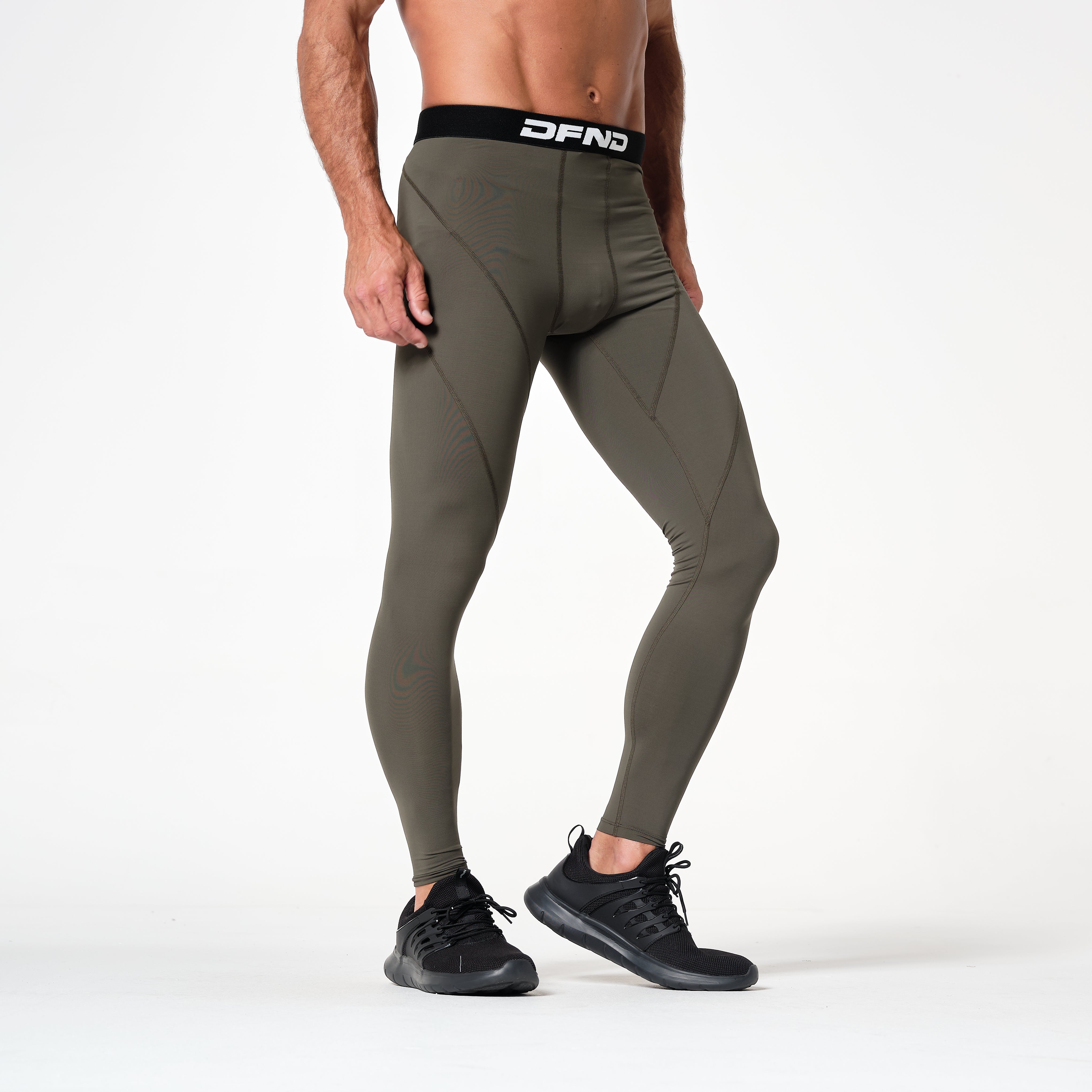 Women's Performance Compression Tights - Black/Charcoal | SA1NT LAYERS