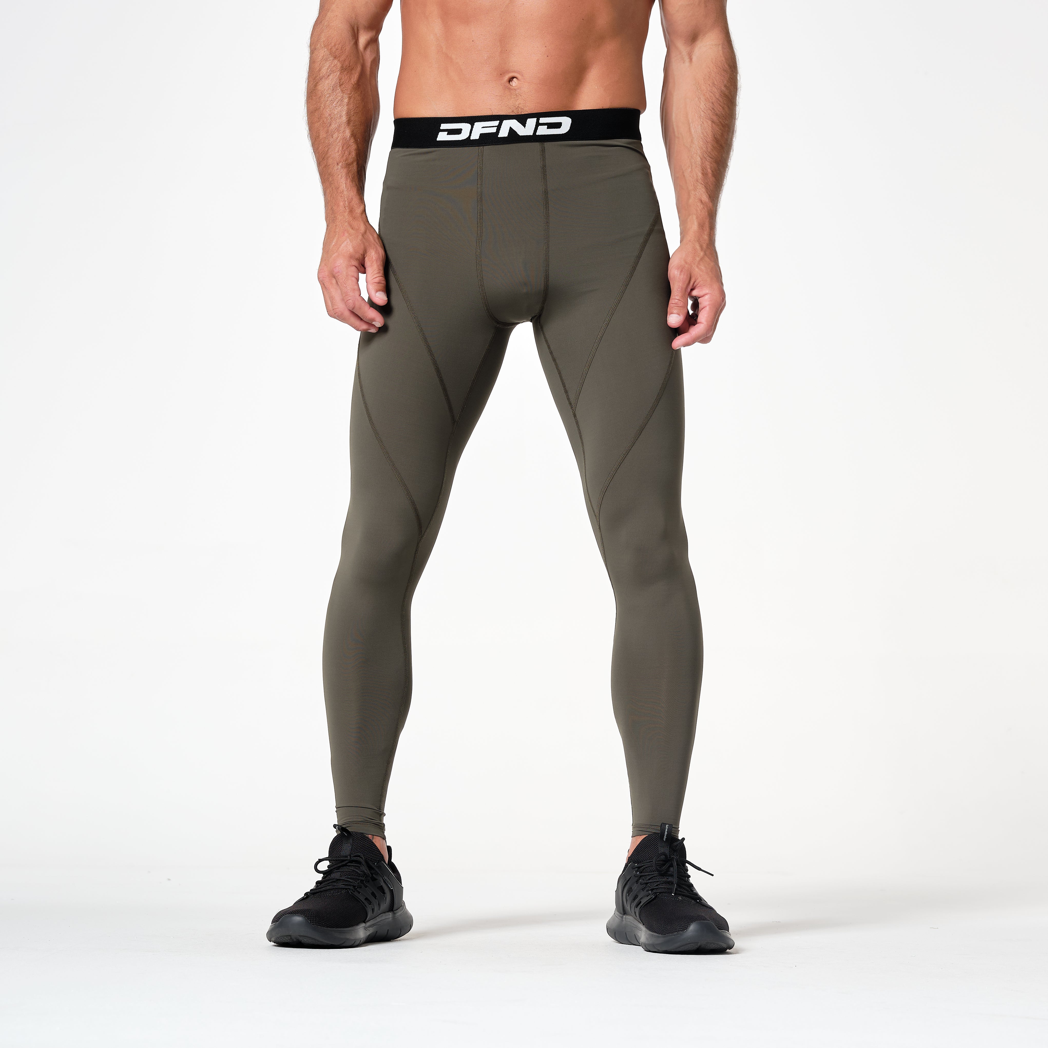 CenturyX Men One Leg Compression Pants 3/4 Capri Tights Athletic Basketball  Leggings Workout Base Layer Underwear White 1 XL - Walmart.com