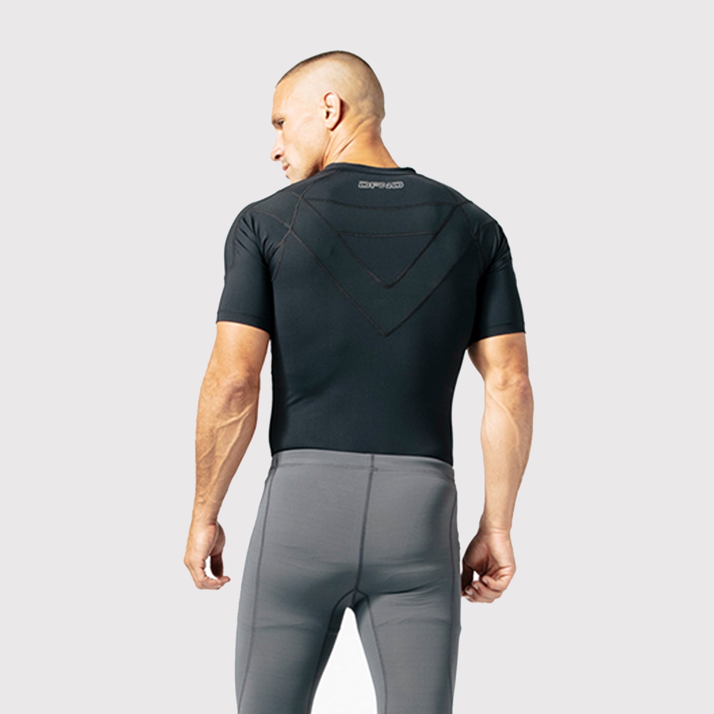 Tommie Copper Short Sleeve Mens Compression Shirt, Full Back Support Shirt,  Shoulder & Posture
