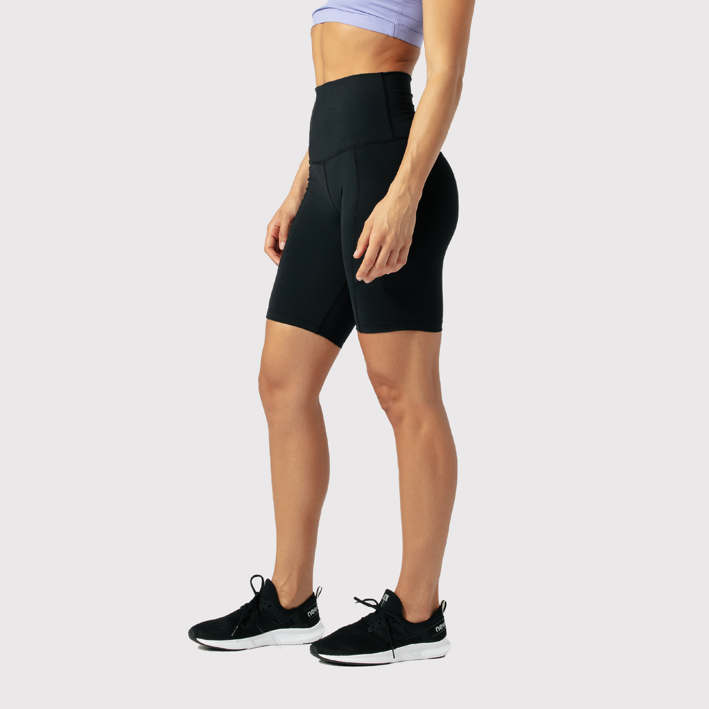 High Waist Compression Shorts - Black - Active Trendz