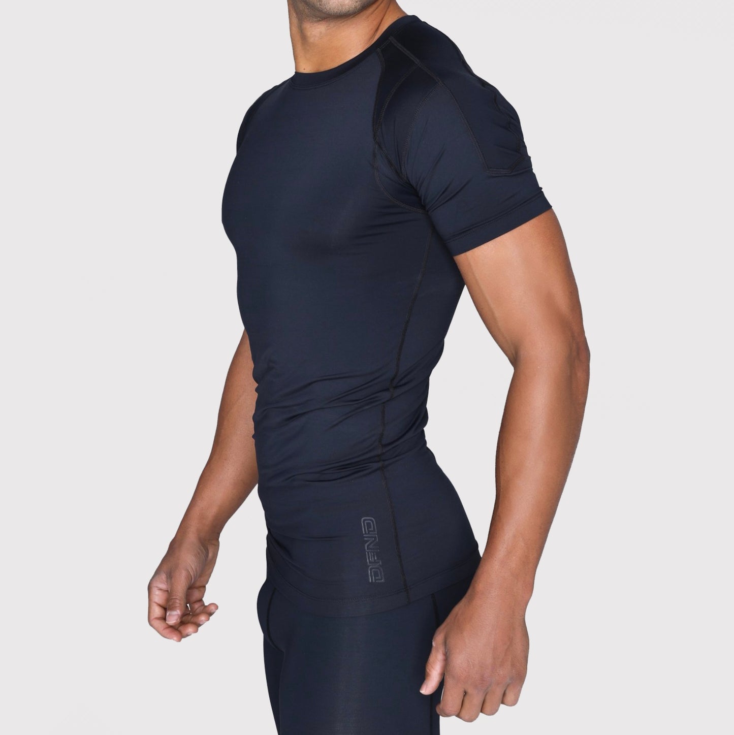 Men's Compression Short Sleeve Shirt Black / S