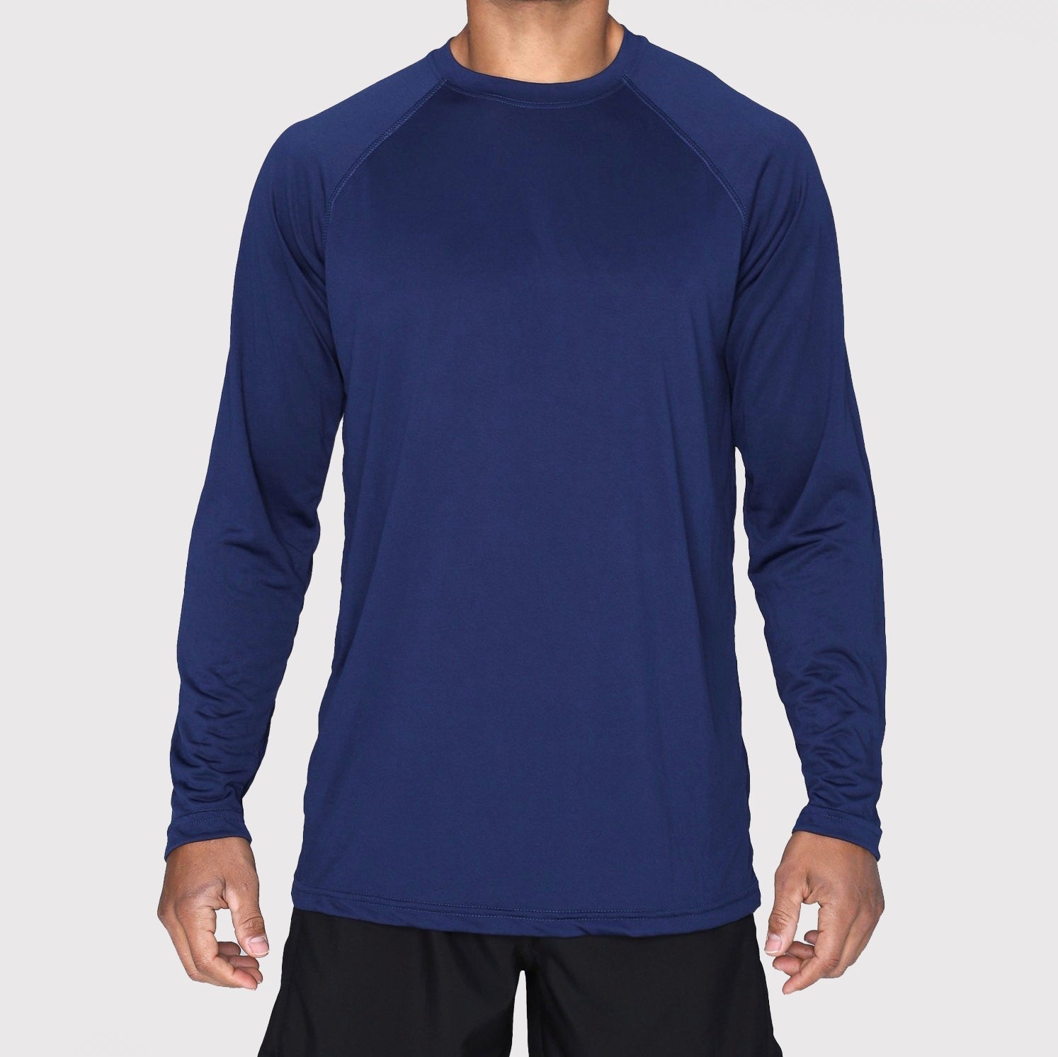 Men's Long Sleeve Wedge Workout Shirt | Training Gear – DFND
